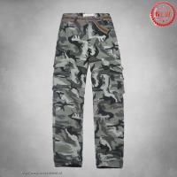 heren abercrombie fitch lang cargo broek pocket band grijs camouflage Online Retailers 165fa827